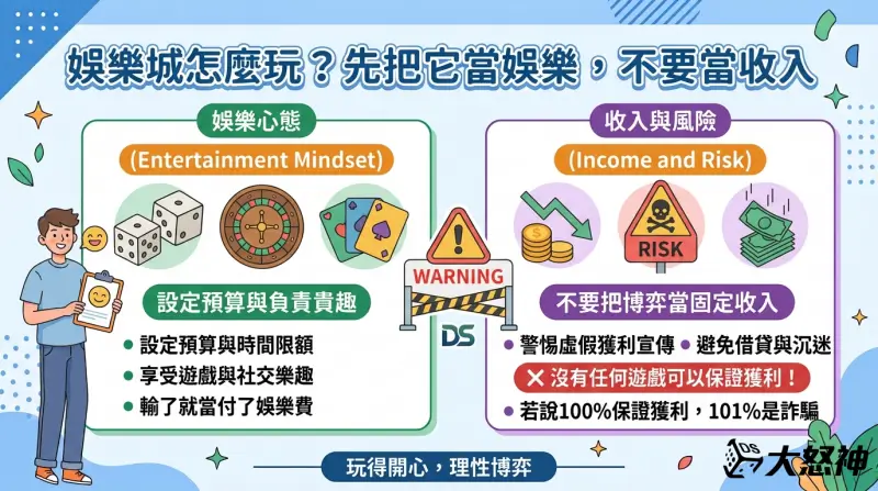 娛樂城怎麼玩？先把它當娛樂，不要當收入